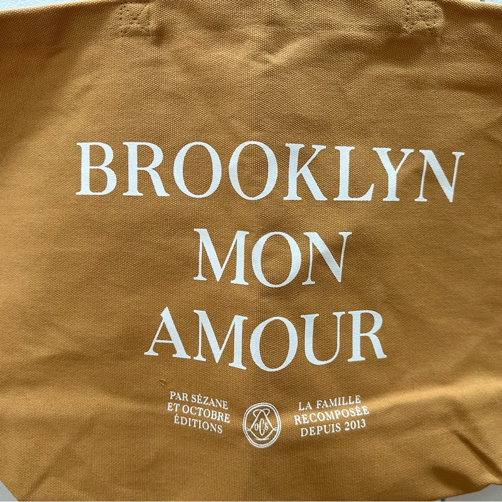 BRAND NEW LIMITED EDITION Sezane Brooklyn mon amour tote - Picture 2 of 3